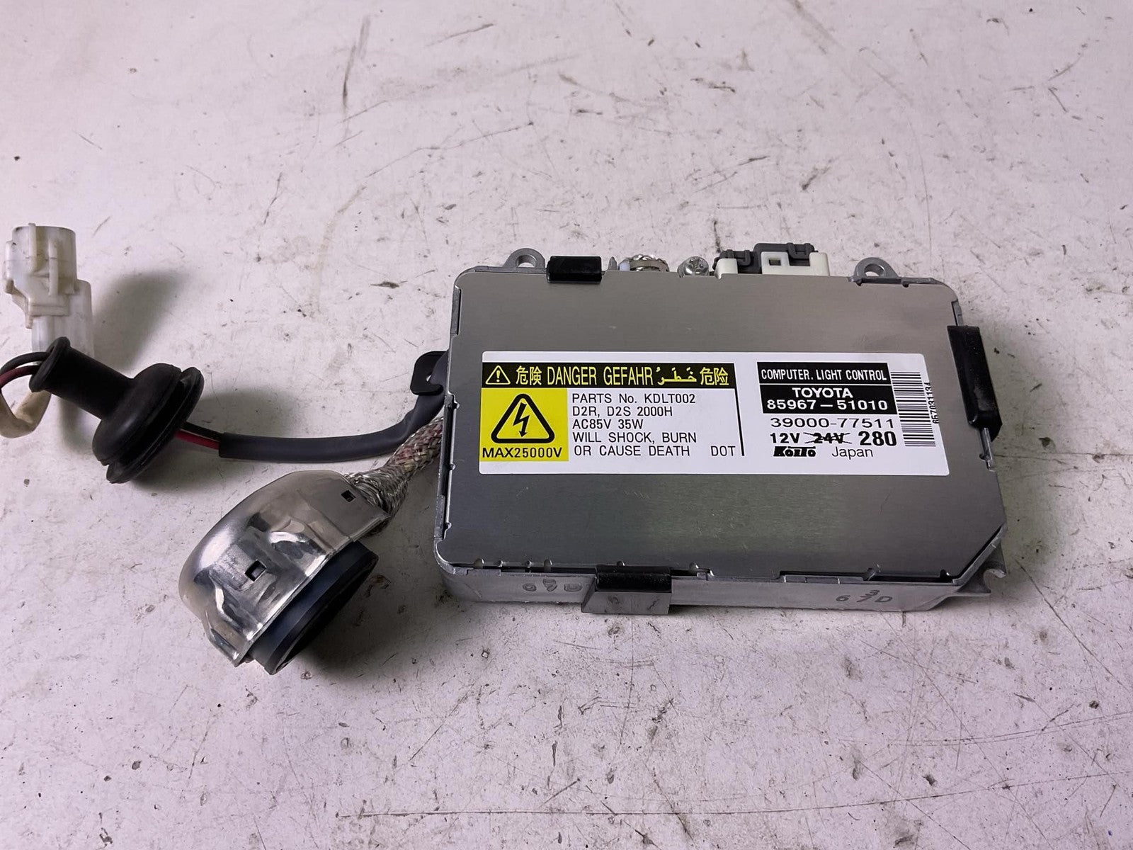 Headlamp Ballast LEXUS RX350 Left 070