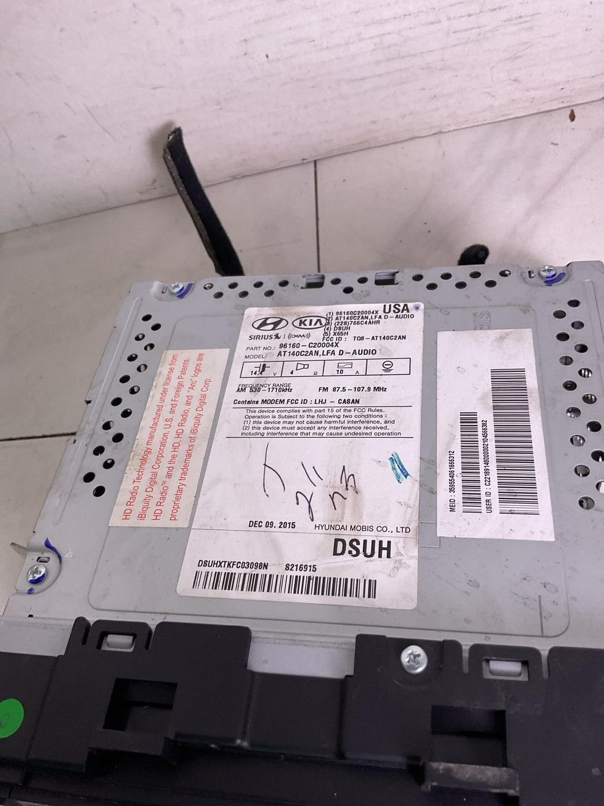 Audio & Visual Equip.(radio) HYUNDAI SONATA 16 174