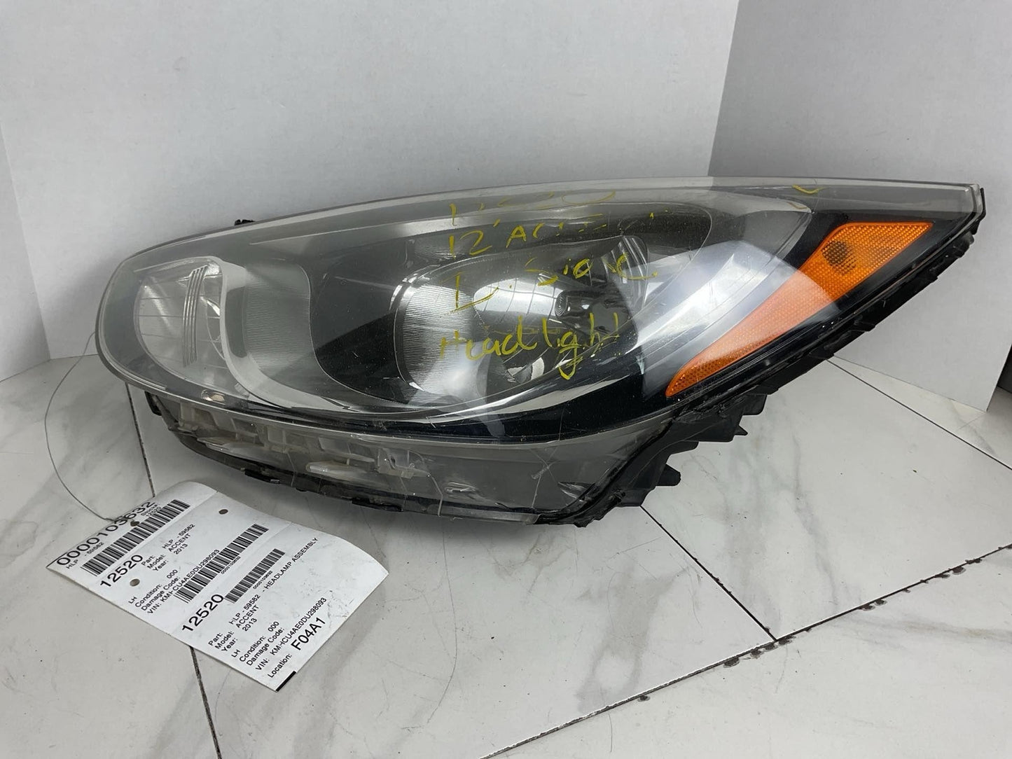 Left Driver Side Head Light Assembly For 2012-2014 HYUNDAI ACCENT5