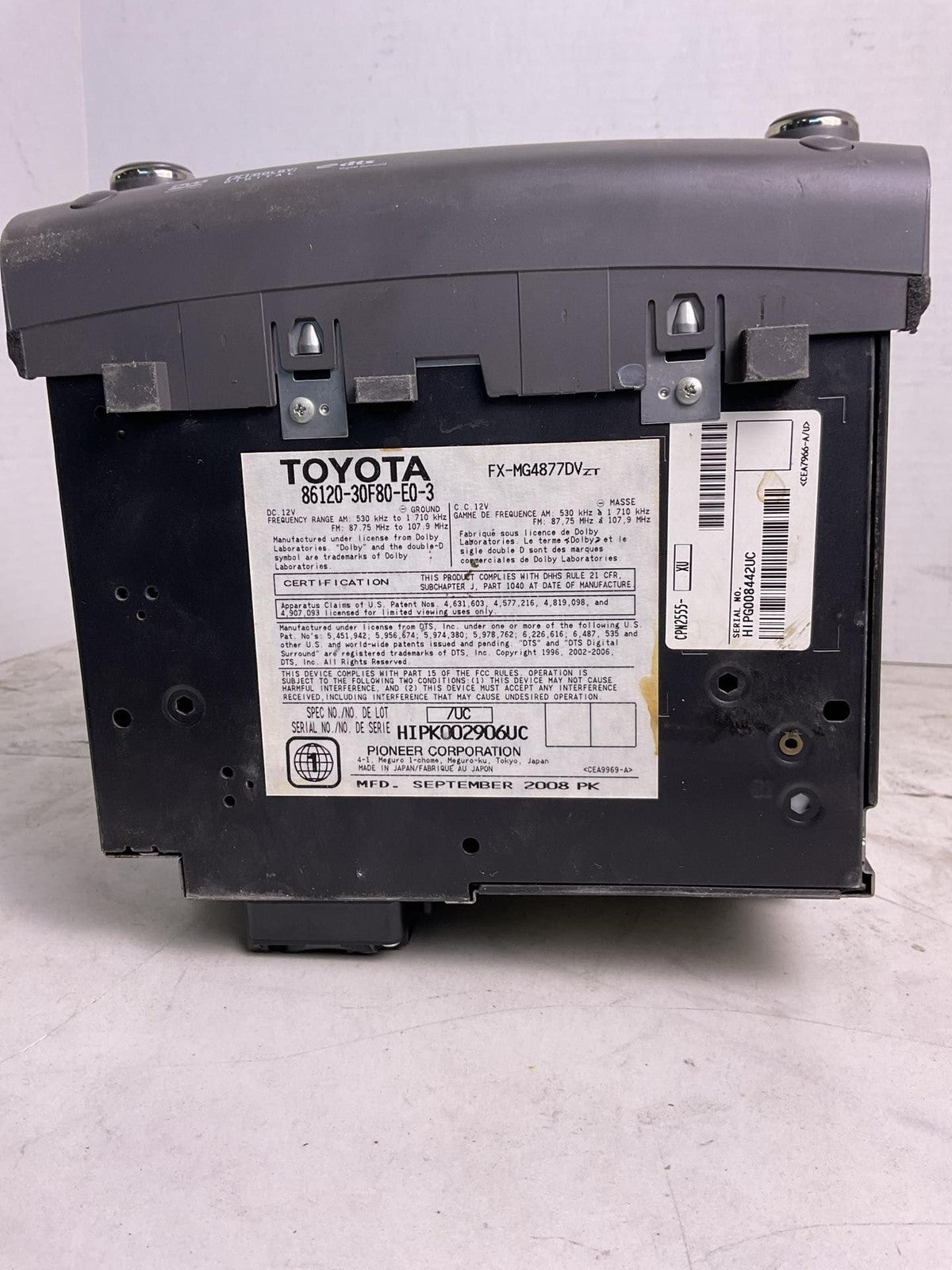 Audio & Visual Equip.(radio) LEXUS GS350 07 08 094