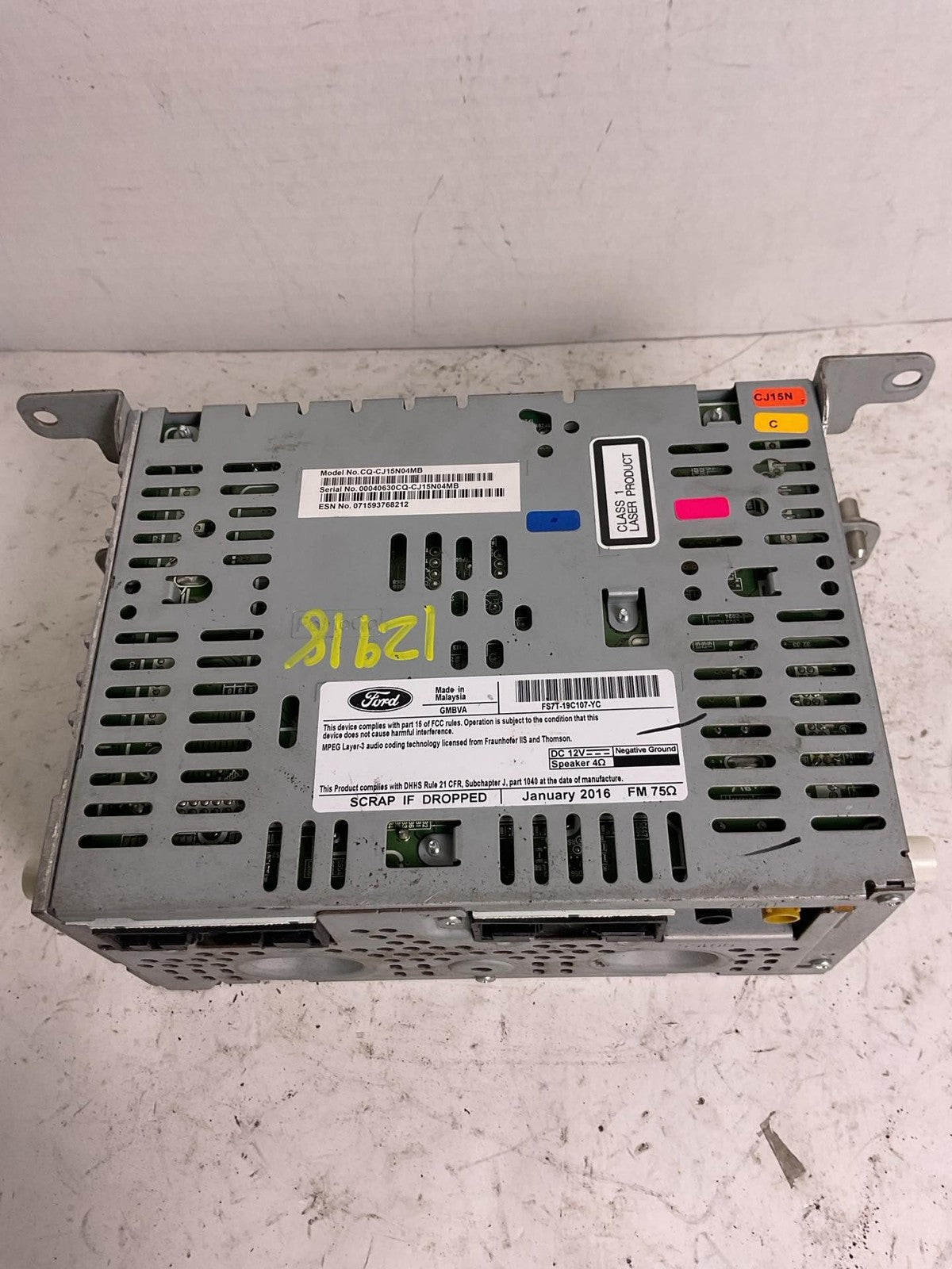 Audio & Visual Equip.(radio) FORD FUSION 15 16 175