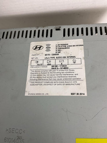 Audio & Visual Equip.(radio) HYUNDAI SONATA 11 12 13 14 151