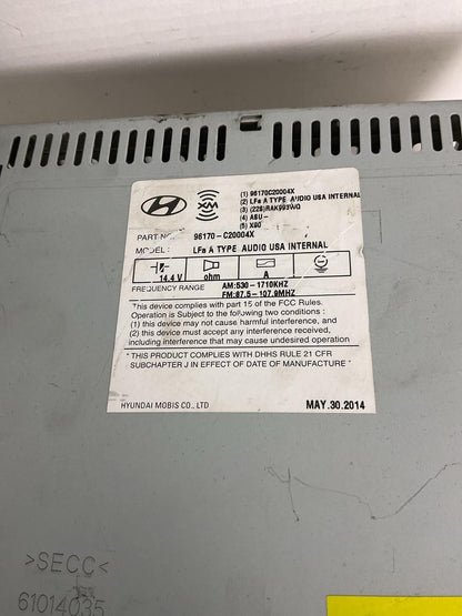 Audio & Visual Equip.(radio) HYUNDAI SONATA 11 12 13 14 151