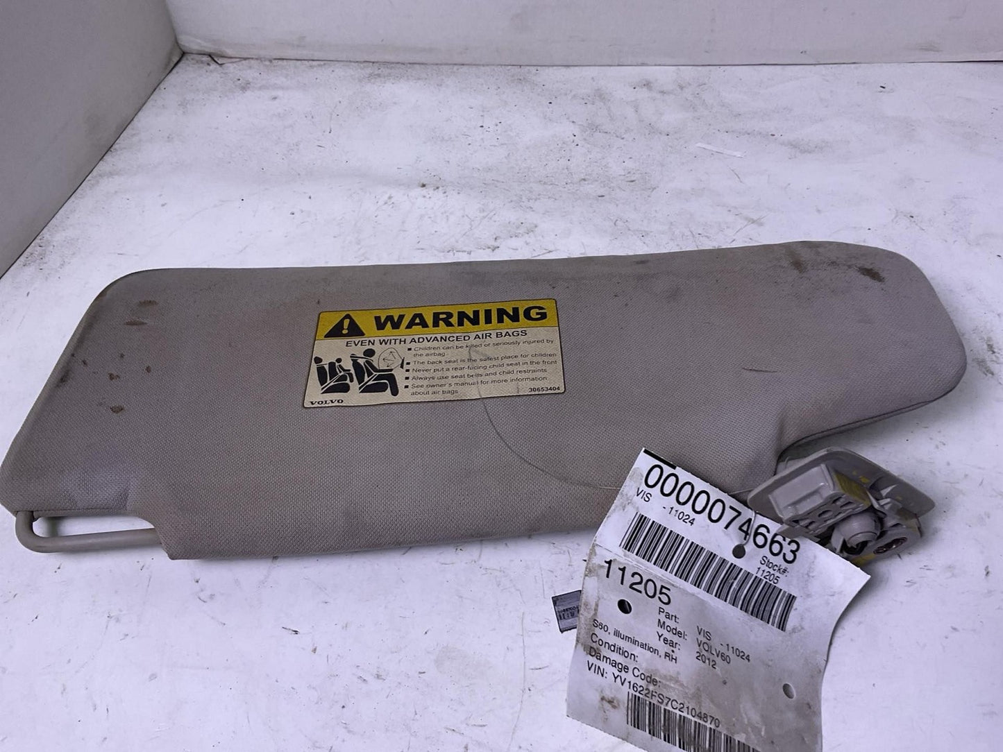 Sun Visor VOLVO 60 SERIES Right 11 12 130