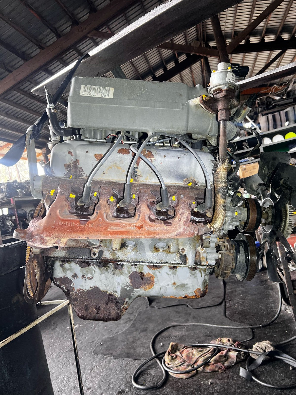 1994 Ford E-150 5.8L 351W Engine Assembly OEM VIN H 210HP Fits 92-96 F-150 Van5