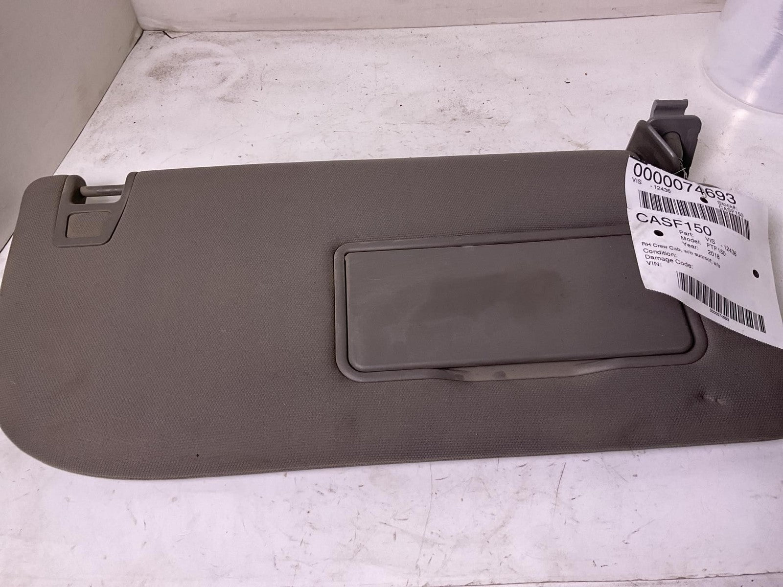 Sun Visor FORD PICKUP F150 Right 18 19 201