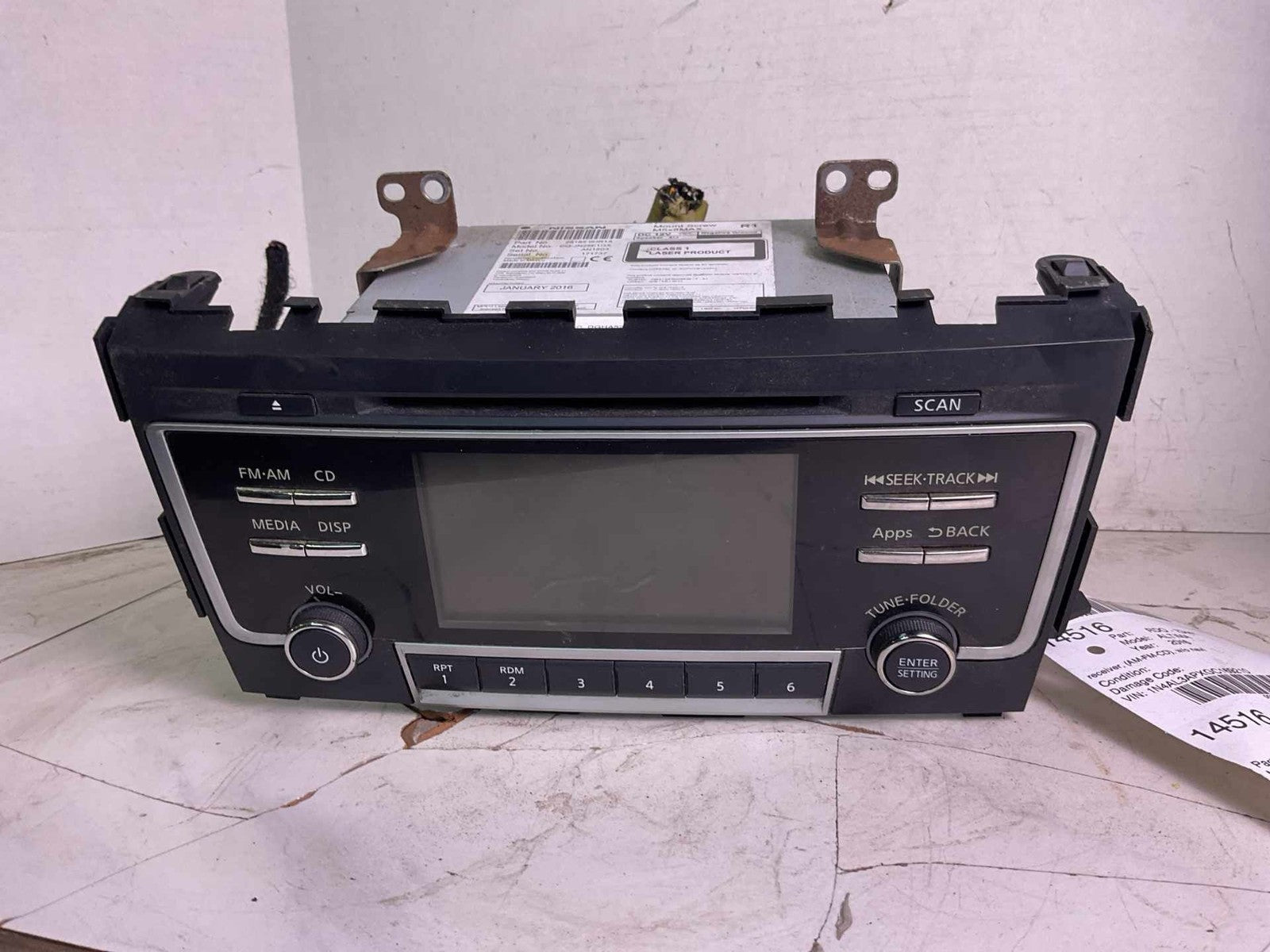 Audio & Visual Equip.(radio) NISSAN ALTIMA 160