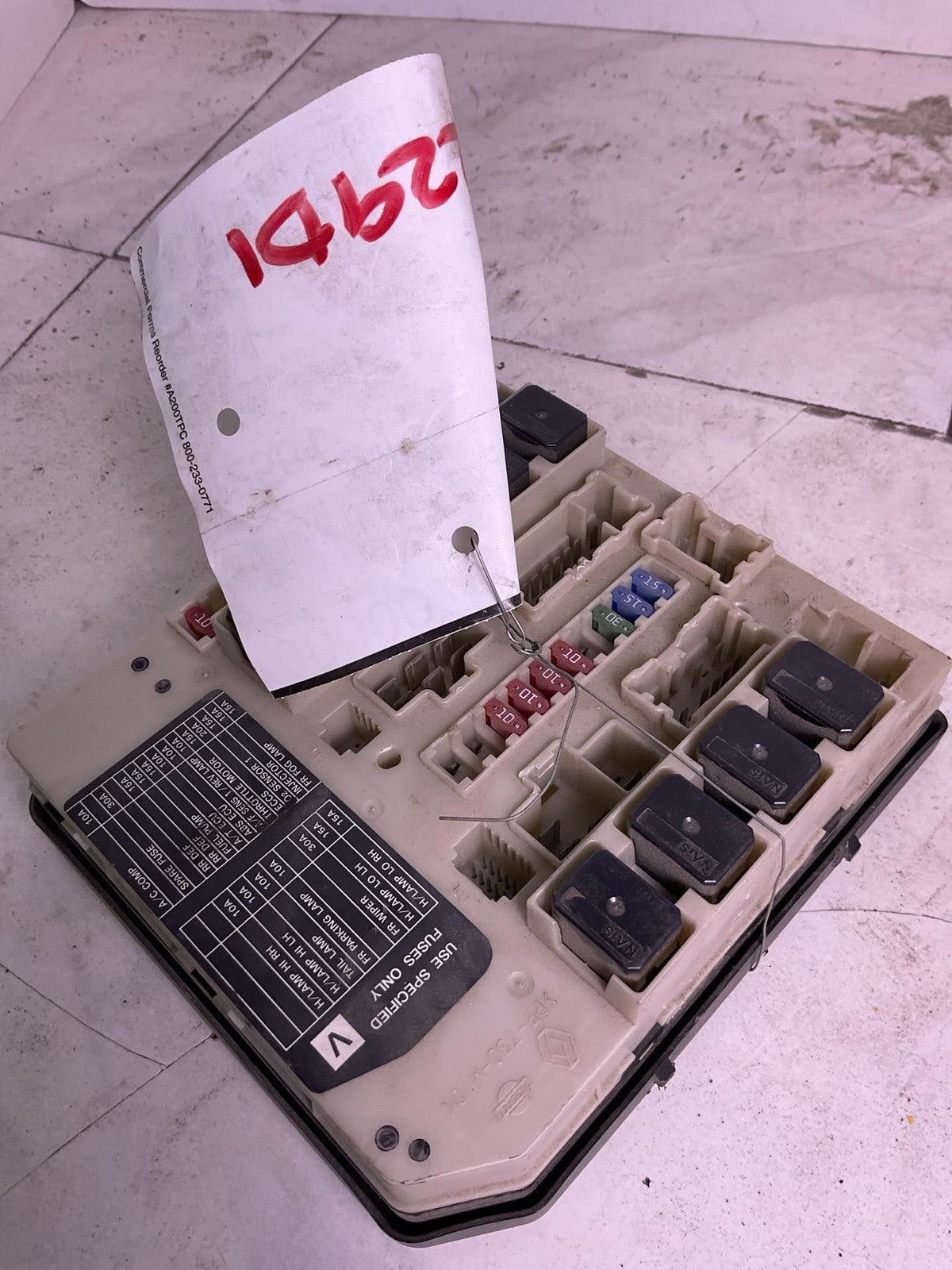 Engine Fuse Box ROGUE EXCEPT SPORT 08 09 100