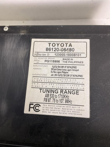 Audio & Visual Equip.(radio) TOYOTA CAMRY 07 08 09 10 111