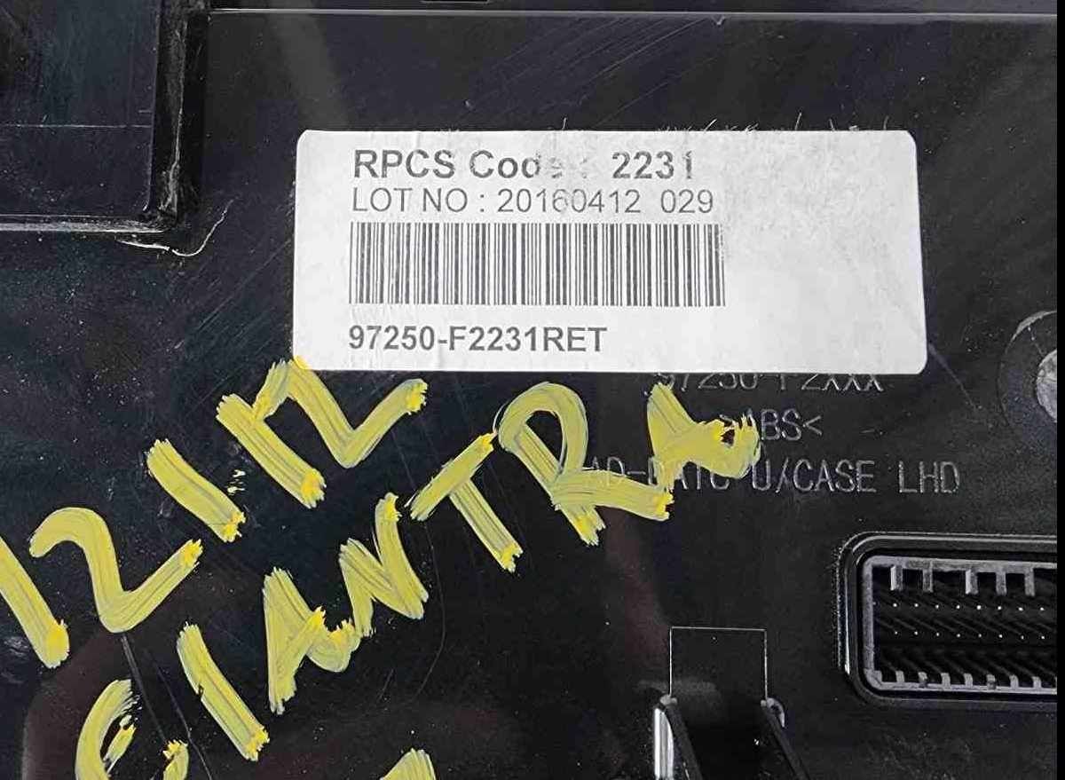 Heater A/c Control HYUNDAI ELANTRA 17 1812