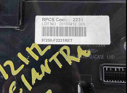 Heater A/c Control HYUNDAI ELANTRA 17 1812