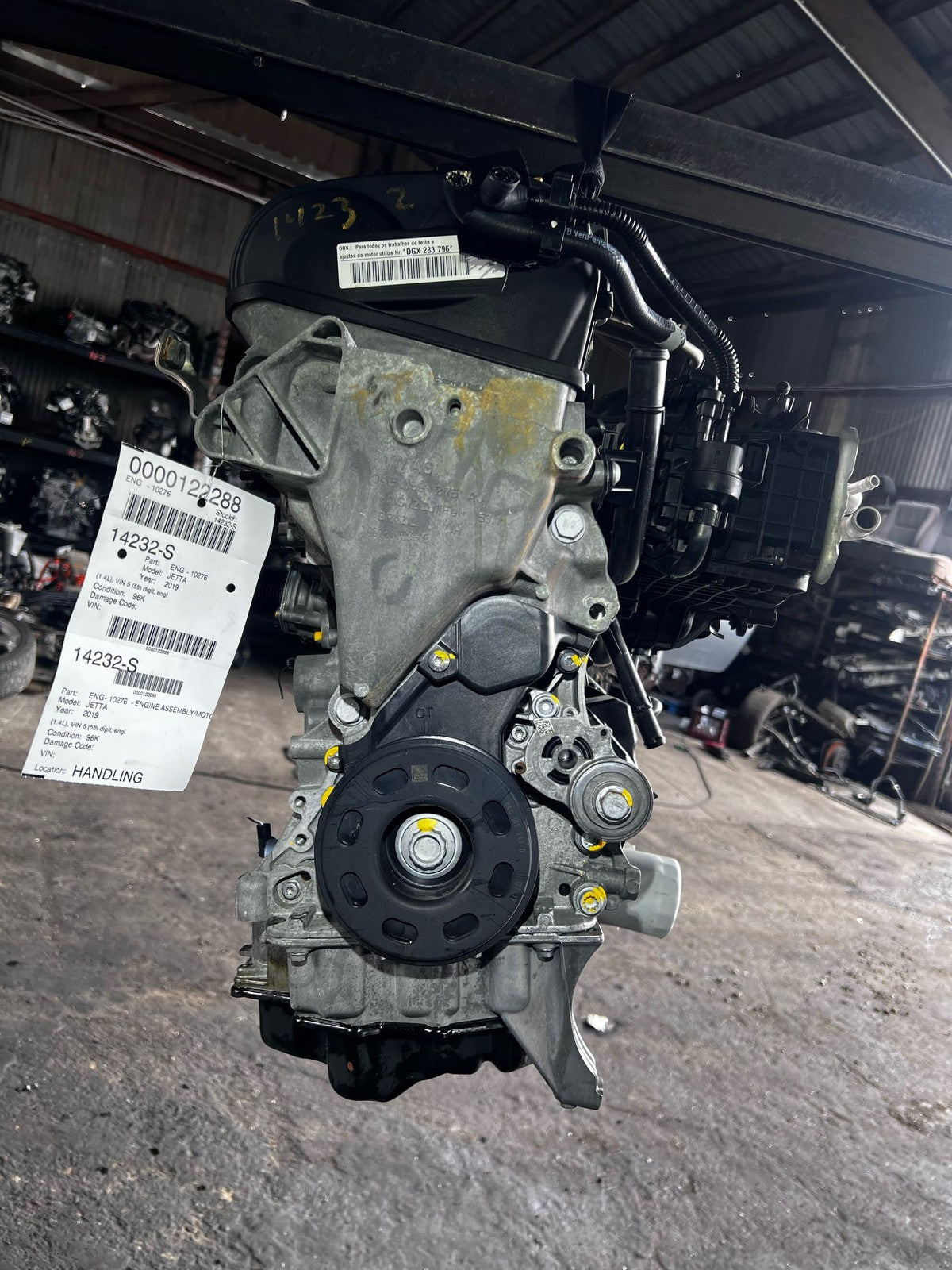2019 VW Jetta 1.4L TSI Engine Assembly DJXA OEM VIN B A7 MQB Fits 19-217