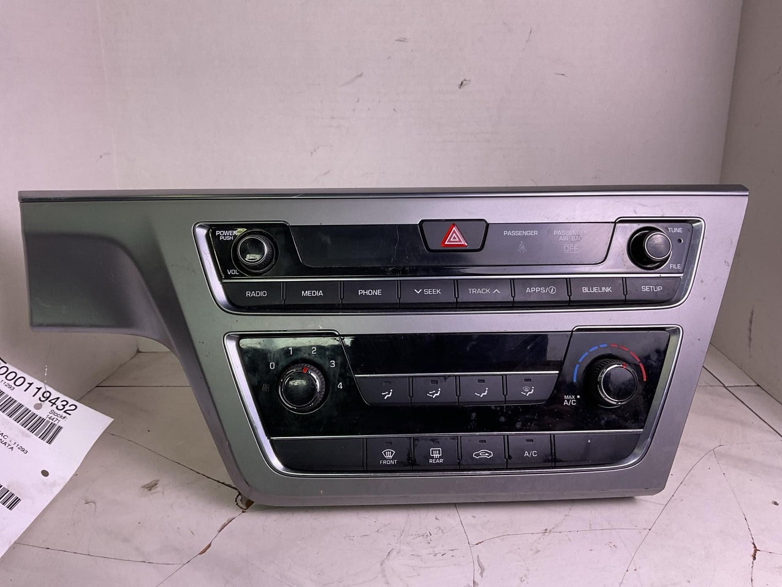 Heater A/c Control HYUNDAI SONATA 15 16 170