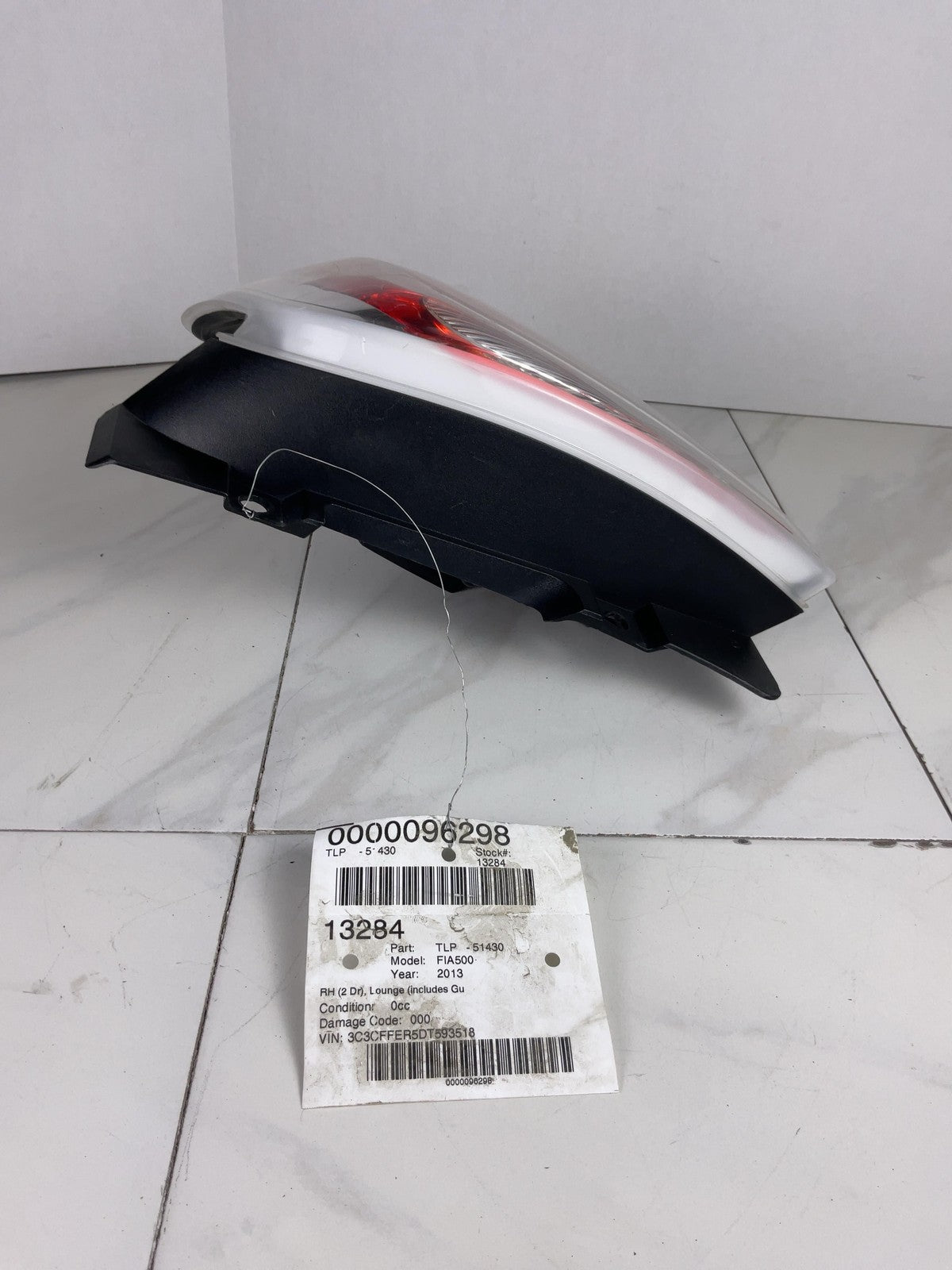 Tail Light Assembly FIAT 500 Right 12 13 14 15 16 170