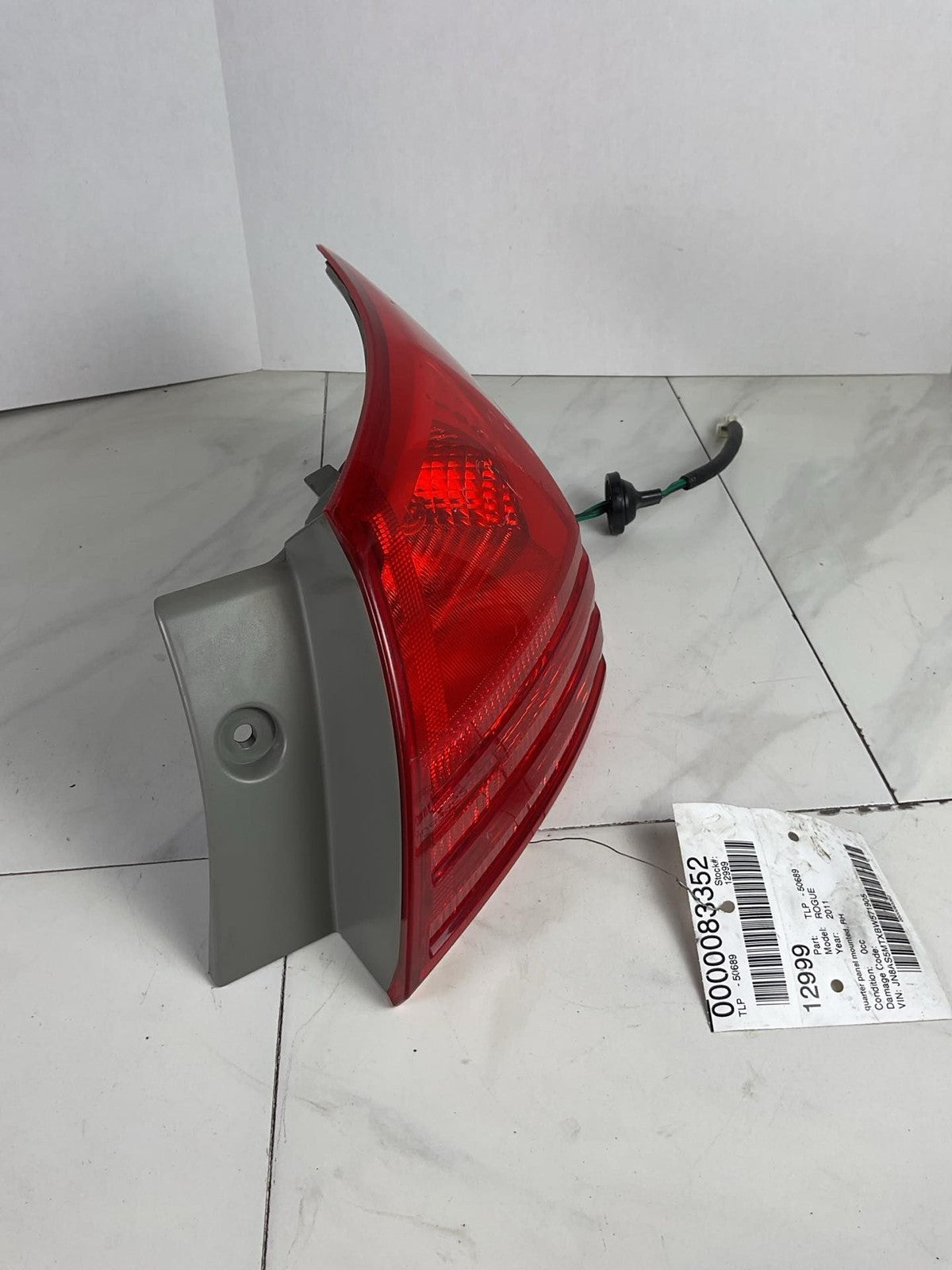 Tail Light Assembly ROGUE EXCEPT SPORT Right 08 09 10 11 12 13 14 152