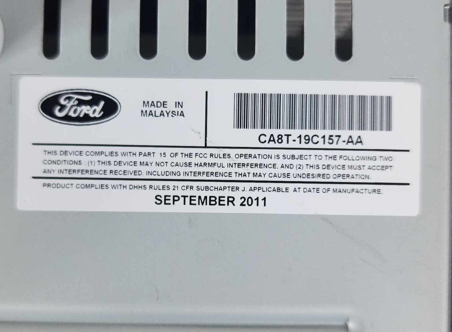 Audio & Visual Equip.(radio) FORD FLEX 11 125