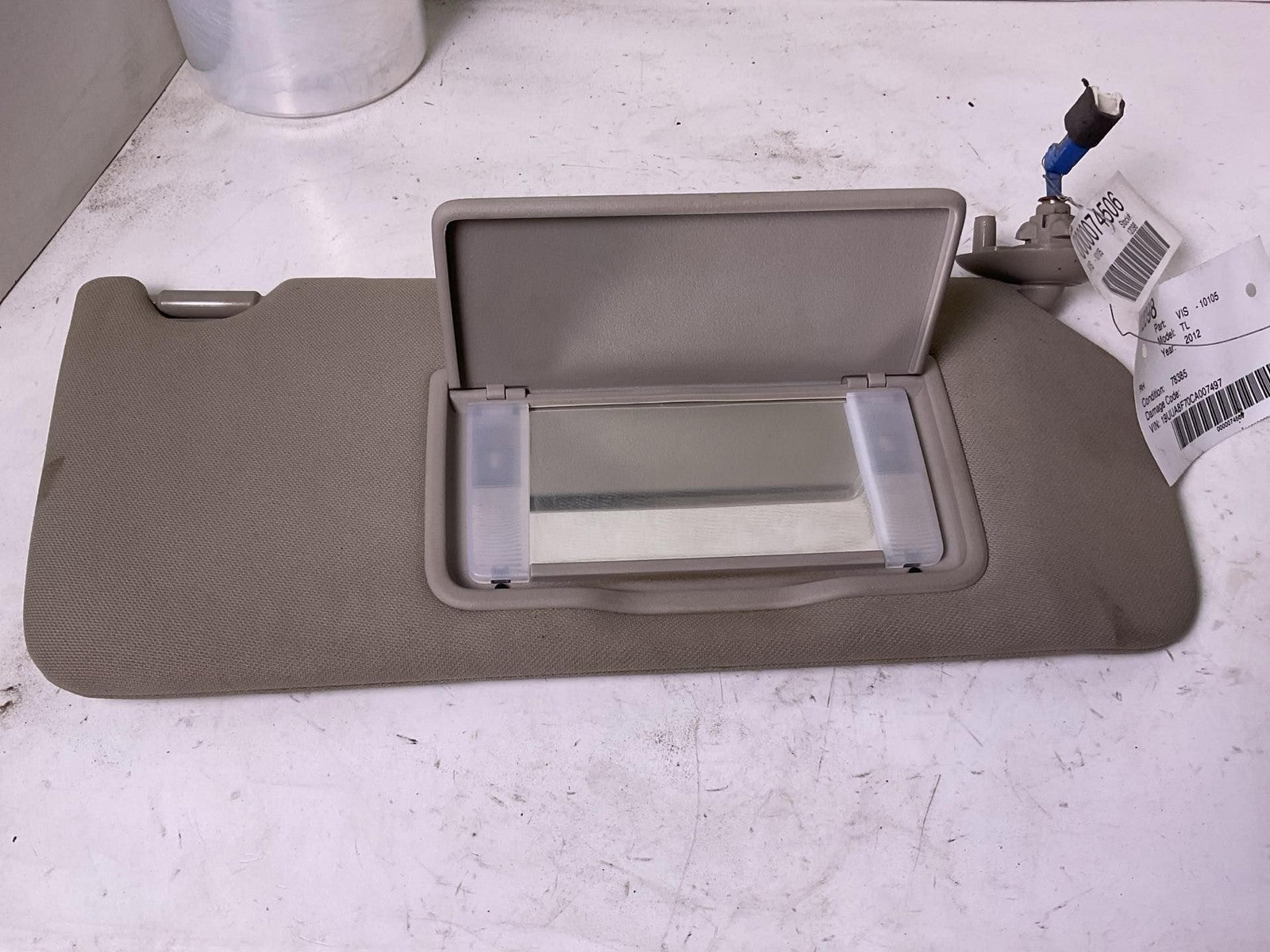 Sun Visor Right Passenger Side For 2009-2014 Acura Tl1