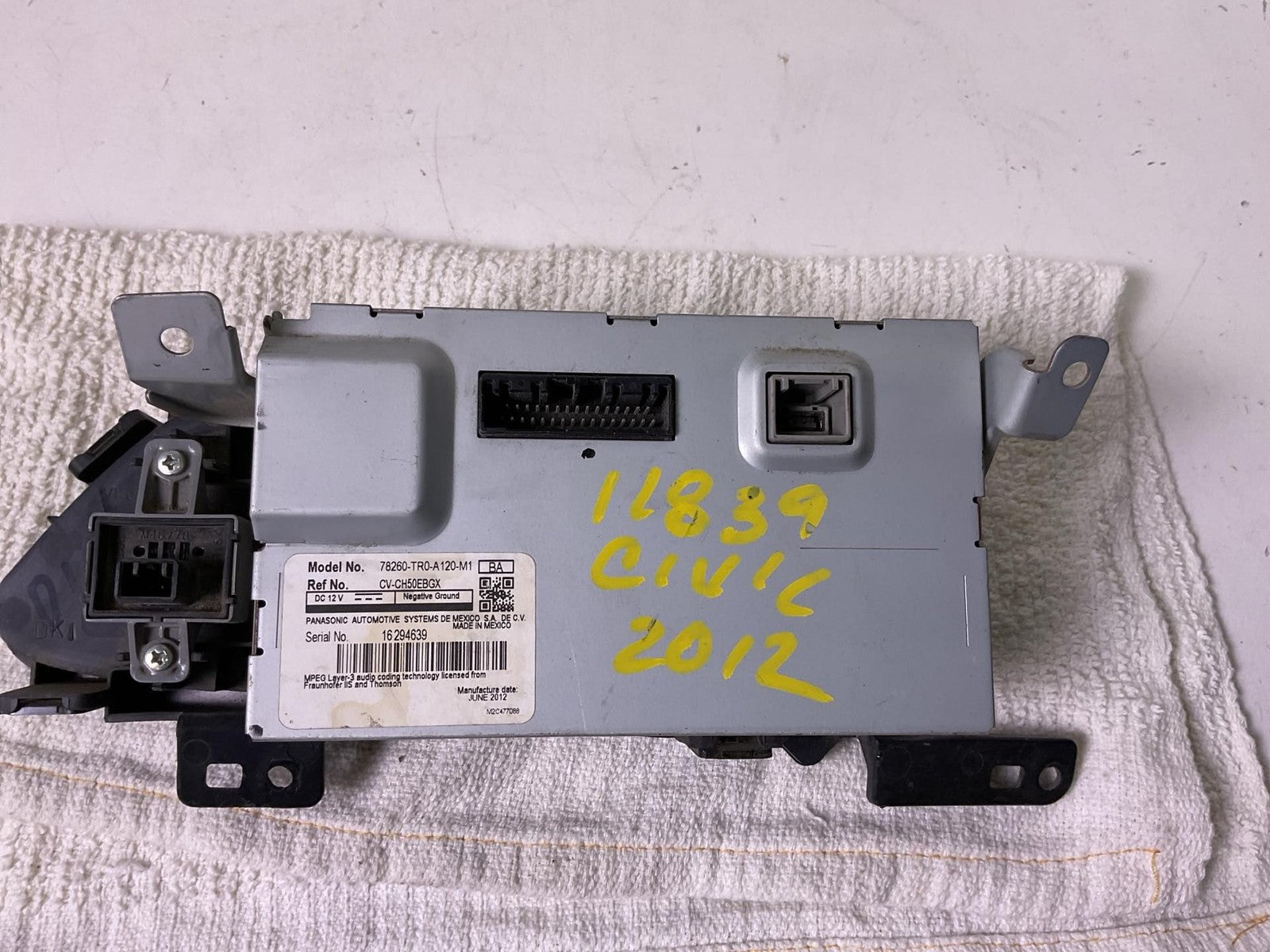 Info-gps-tv Screen HONDA CIVIC 125