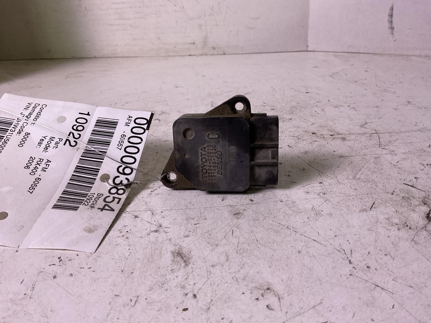 Air Flow Meter LEXUS RX400 HYBRID 06 07 08 090