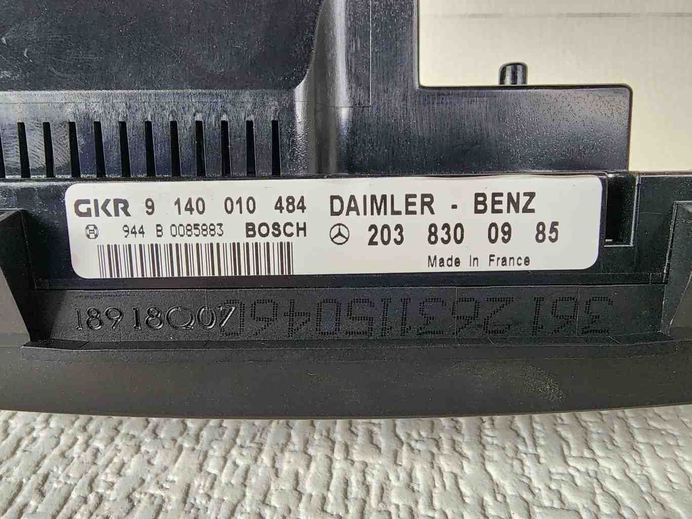 Heater A/c Control MERCEDES C-CLASS 01 02 03 04 055