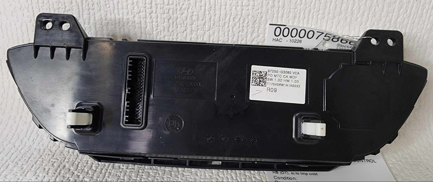 Heater A/c Control HYUNDAI ELANTRA 18 19 207