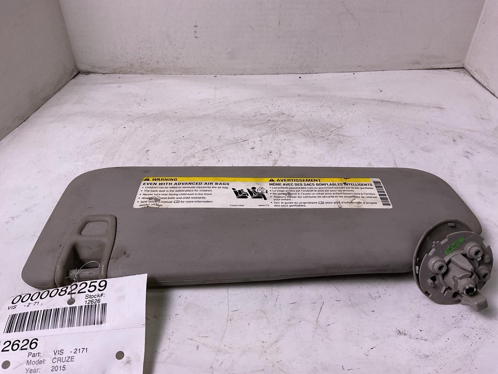 Sun Visor CHEVY CRUZE Right 11 12 13 14 15 160