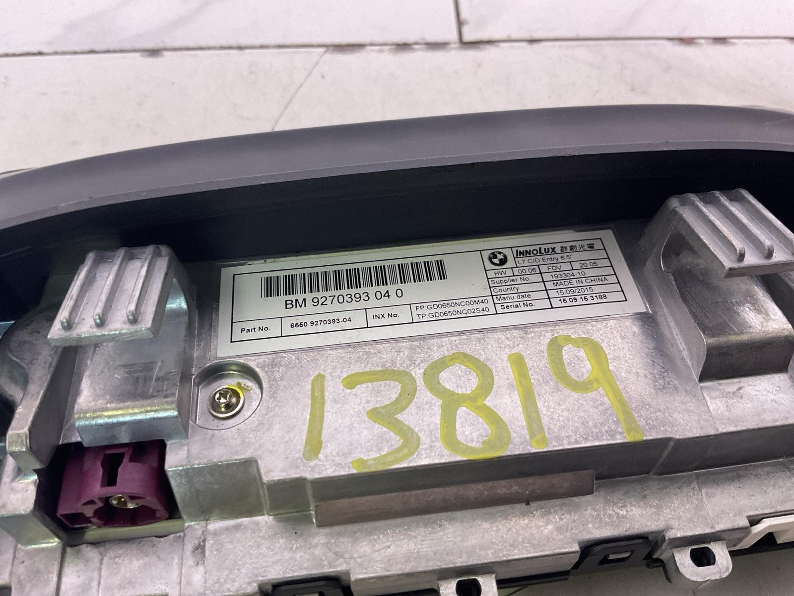 Info-gps-tv Screen BMW 320 SERIES 12 13 14 15 16 173