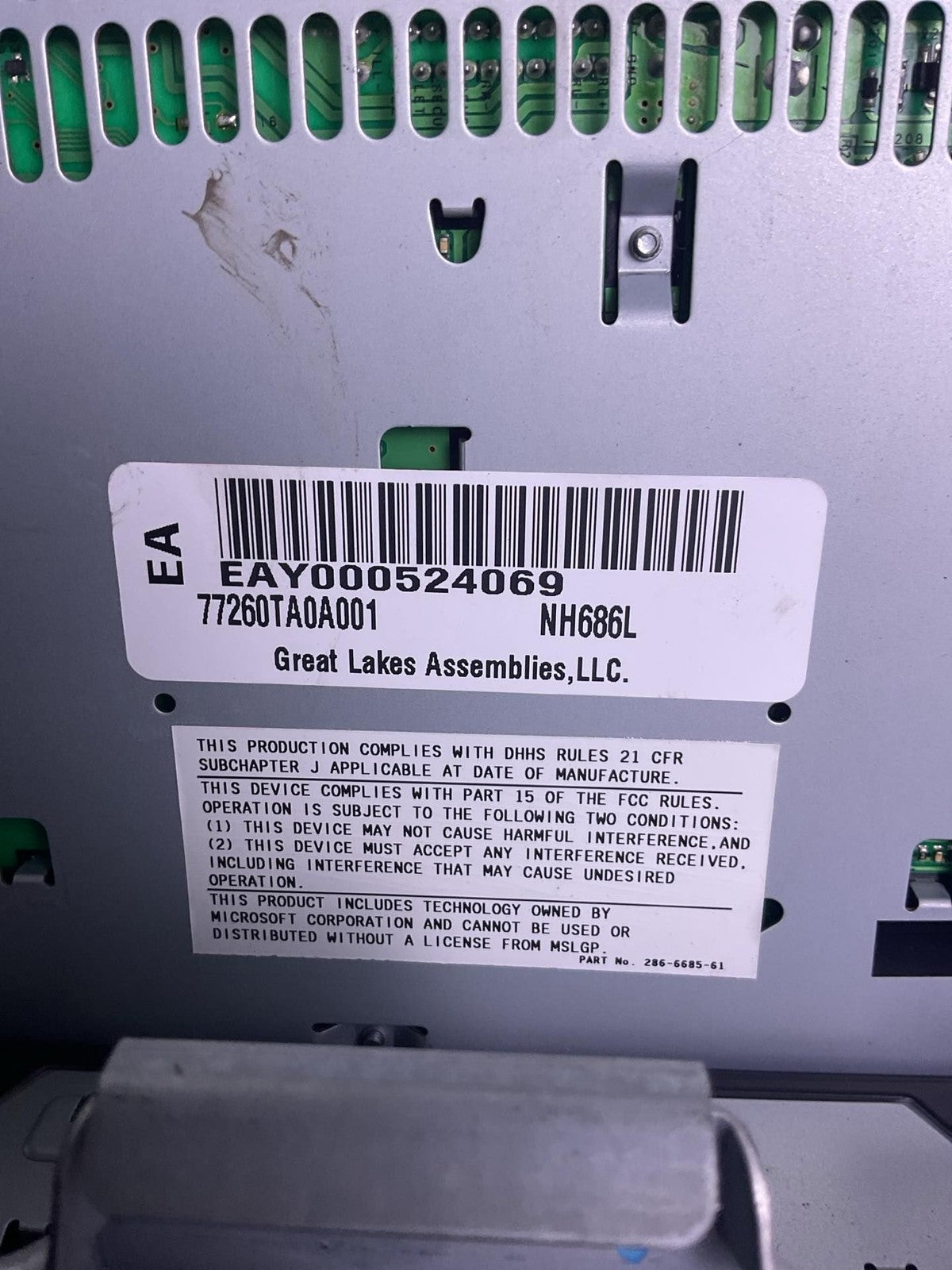 Audio & Visual Equip.(radio) HONDA ACCORD 08 09 107