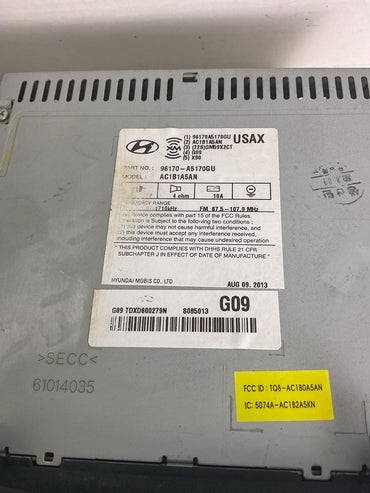 Audio & Visual Equip.(radio) HYUNDAI ELANTRA 11 12 131