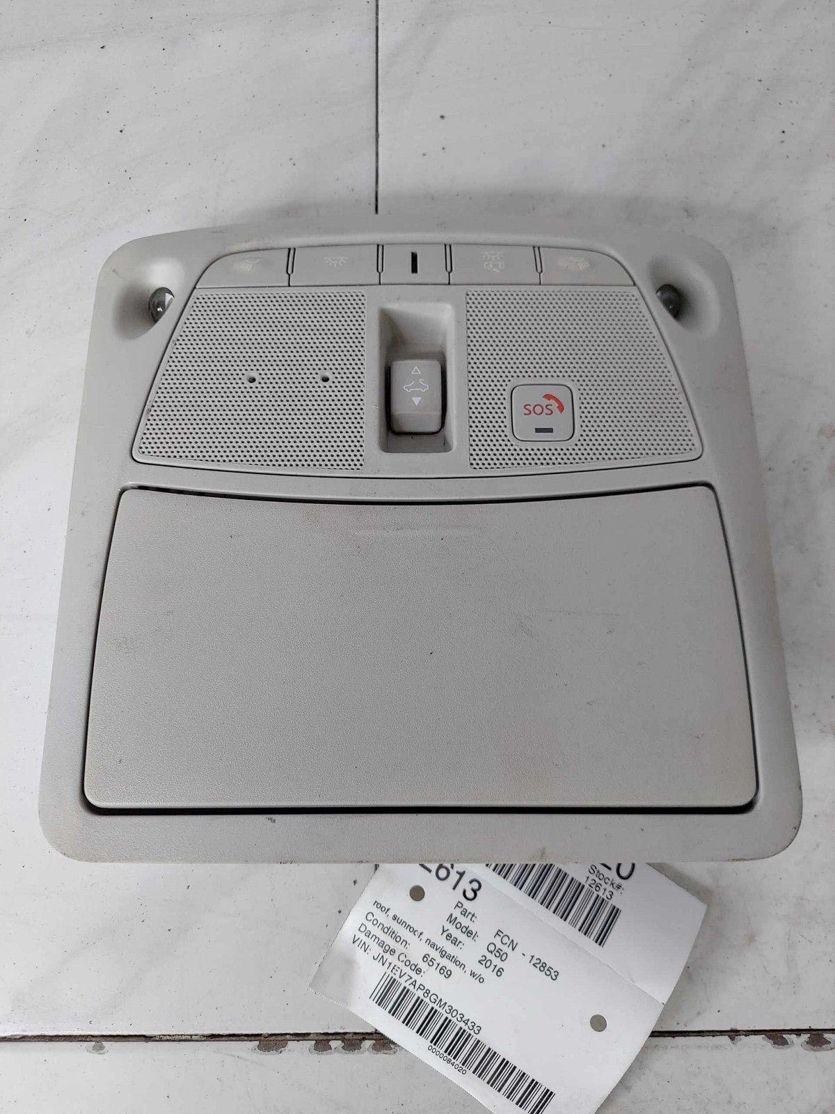 Overhead Console INFINITI Q50 16 17 18 19 20 21 22 230