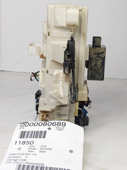 Cabin Fuse Box TOYOTA 4RUNNER 043