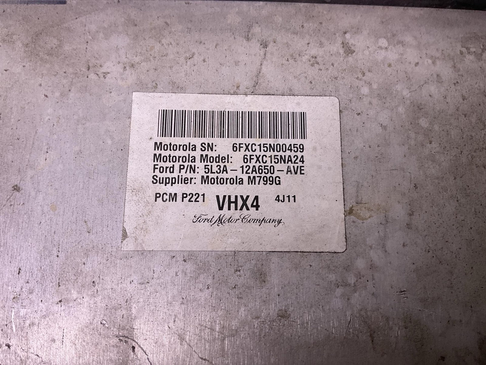 Engine/motor Brain Box FORD PICKUP F150 052