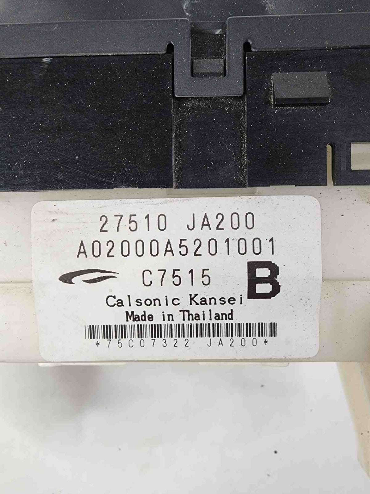 Heater A/c Control NISSAN ALTIMA 07 085