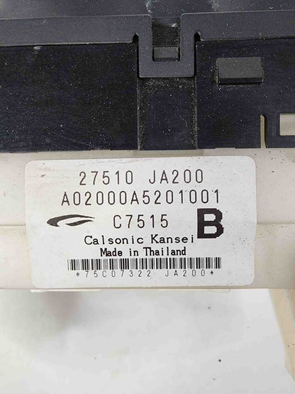 Heater A/c Control NISSAN ALTIMA 07 085