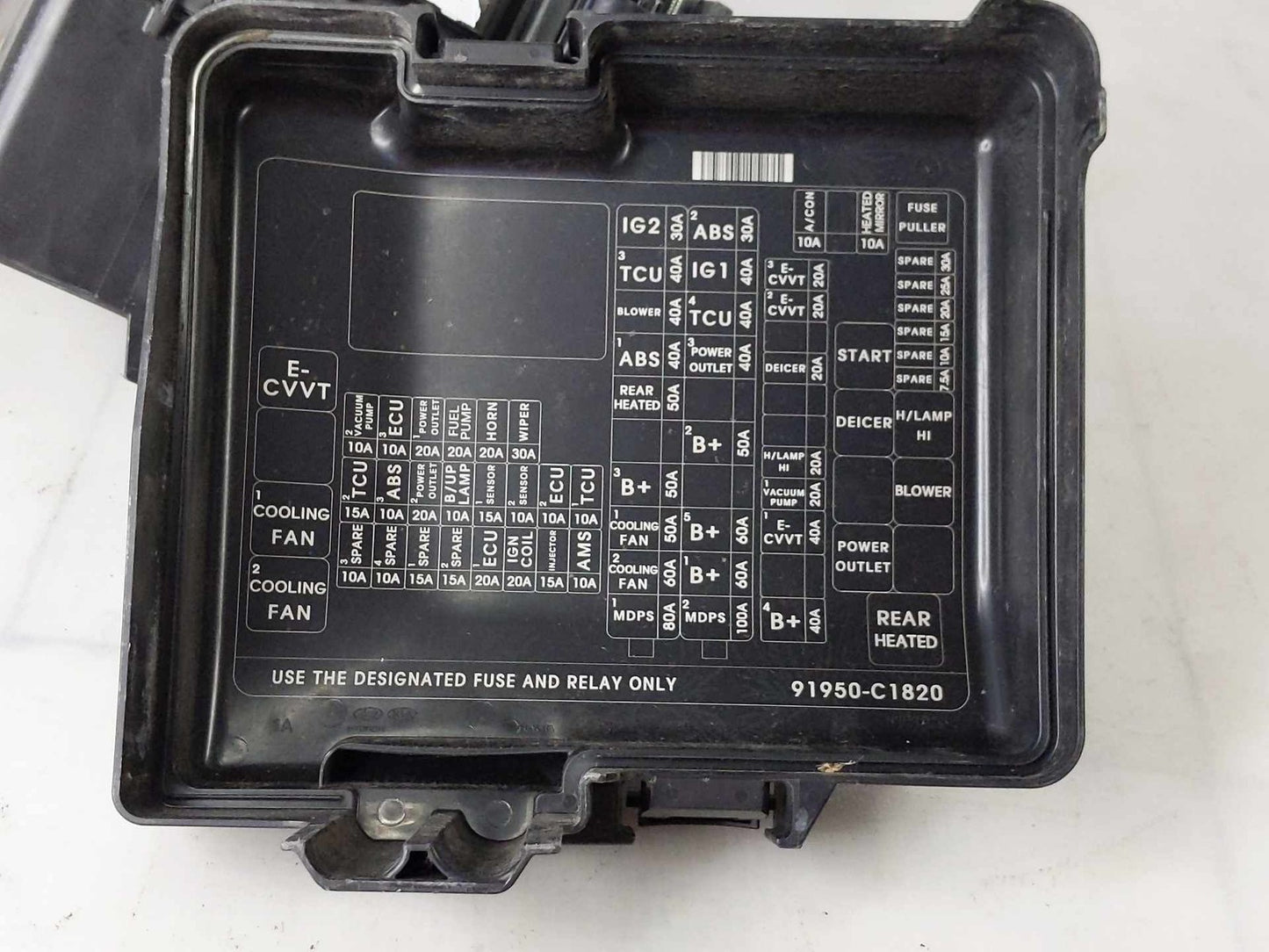 Engine Fuse Box HYUNDAI SONATA 16 1710