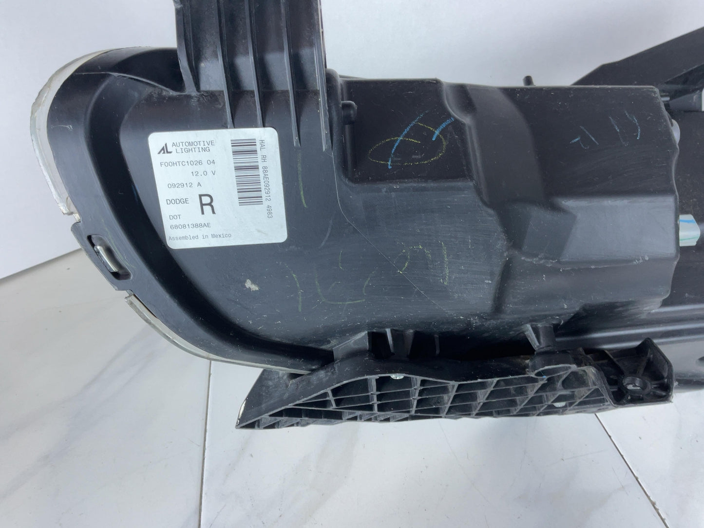 Right Passenger Side Headlamp Assembly 2013-2016 DODGE DART5