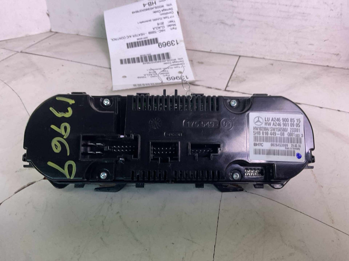 Heater A/c Control MERCEDES CLA CLASS 14 15 16 17 18 197