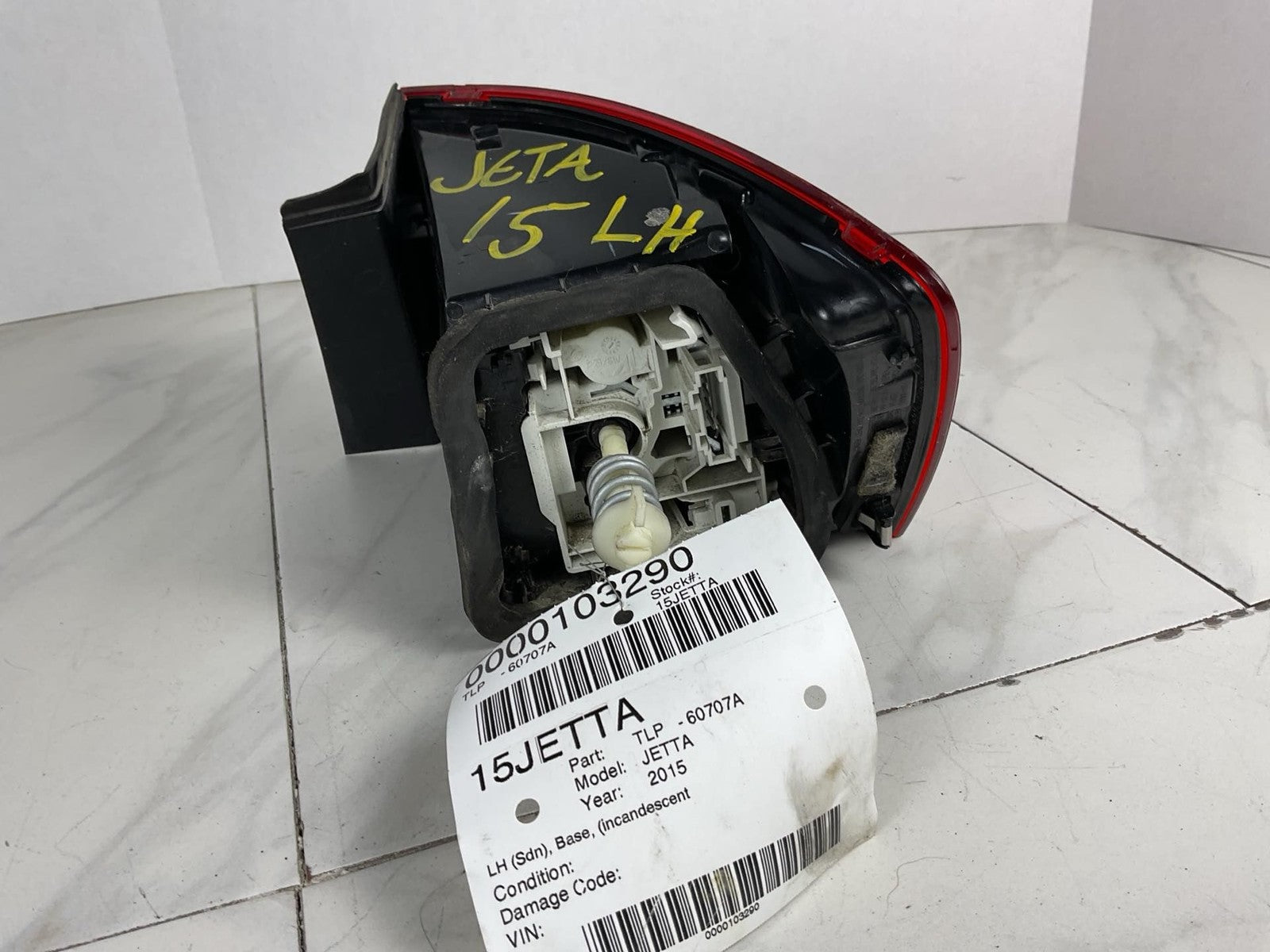 Tail Light Assembly JETTA EXCEPT GLI Left 15 163