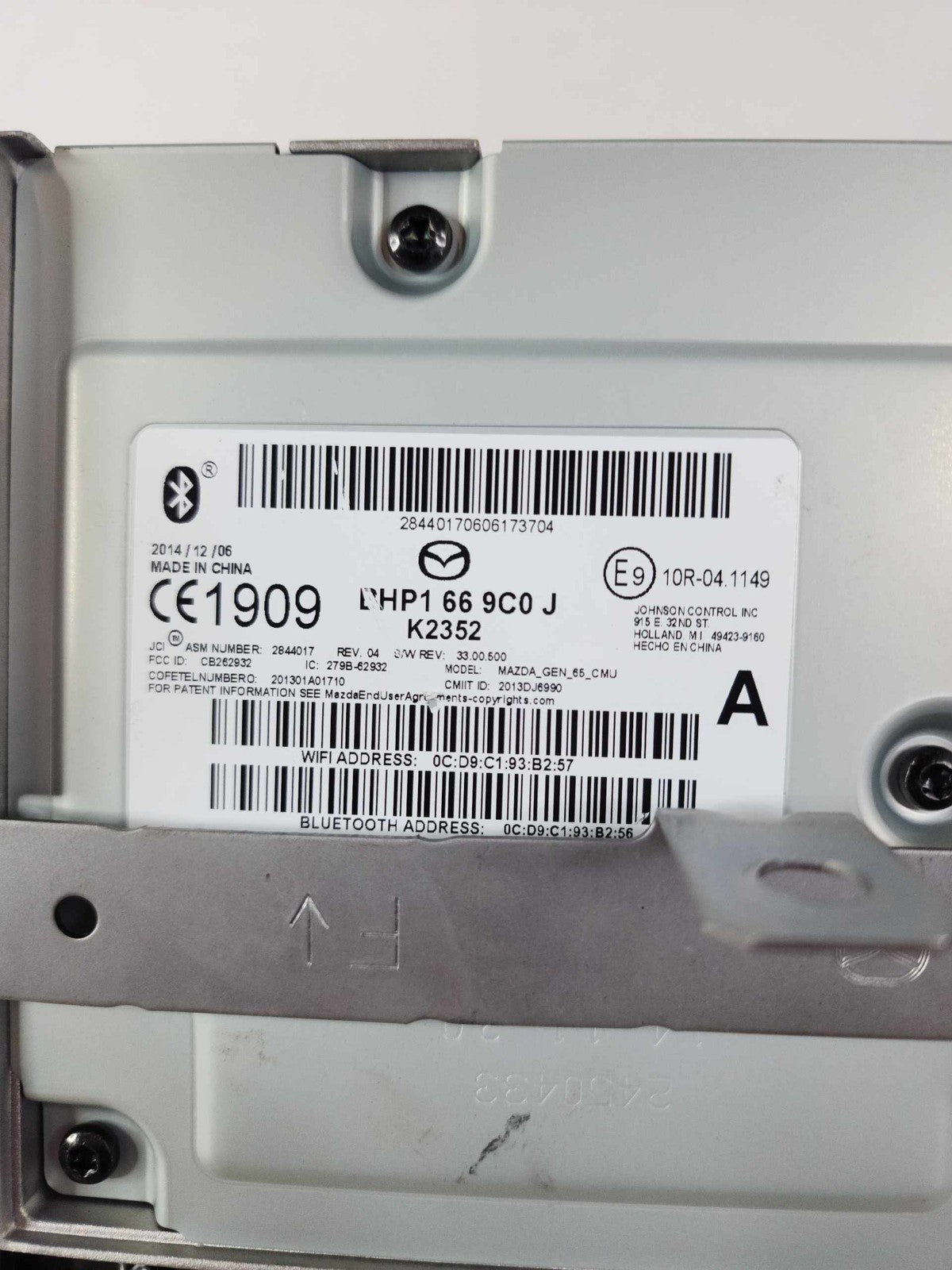 Info-gps-tv Screen MAZDA 3 14 15 165