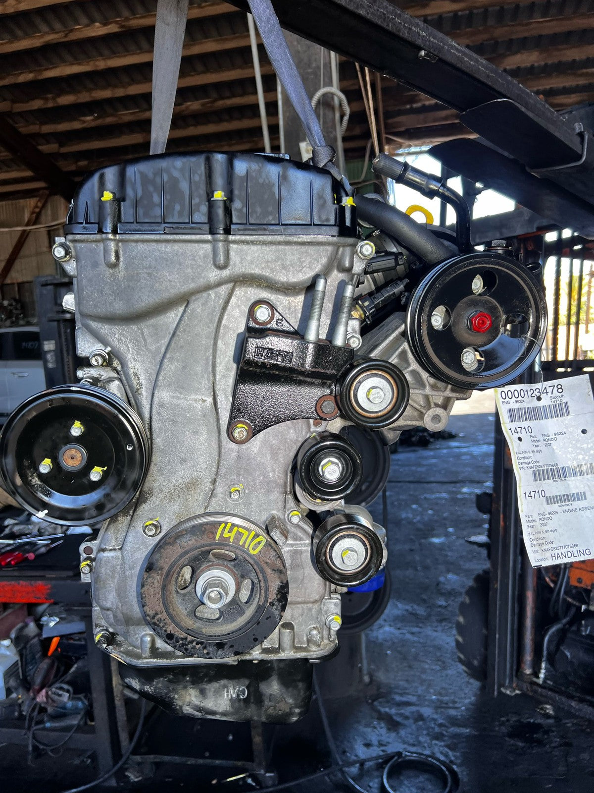 2007 Kia Rondo LX 2.4L Engine G4KC Theta OEM VIN 5 Fits 07-08 Sonata Optima6