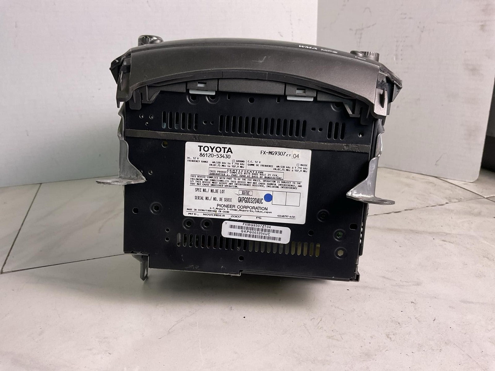 Audio & Visual Equip.(radio) LEXUS IS250 06 07 086