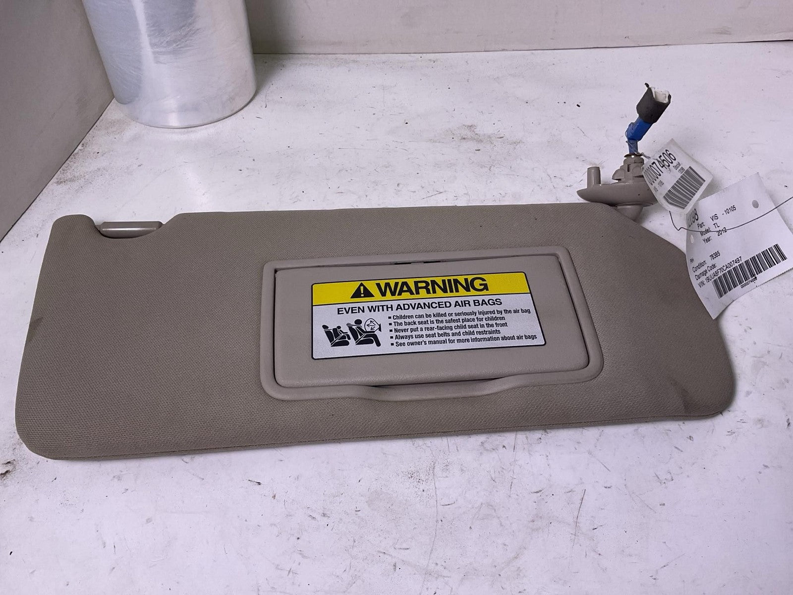 Sun Visor Right Passenger Side For 2009-2014 Acura Tl0