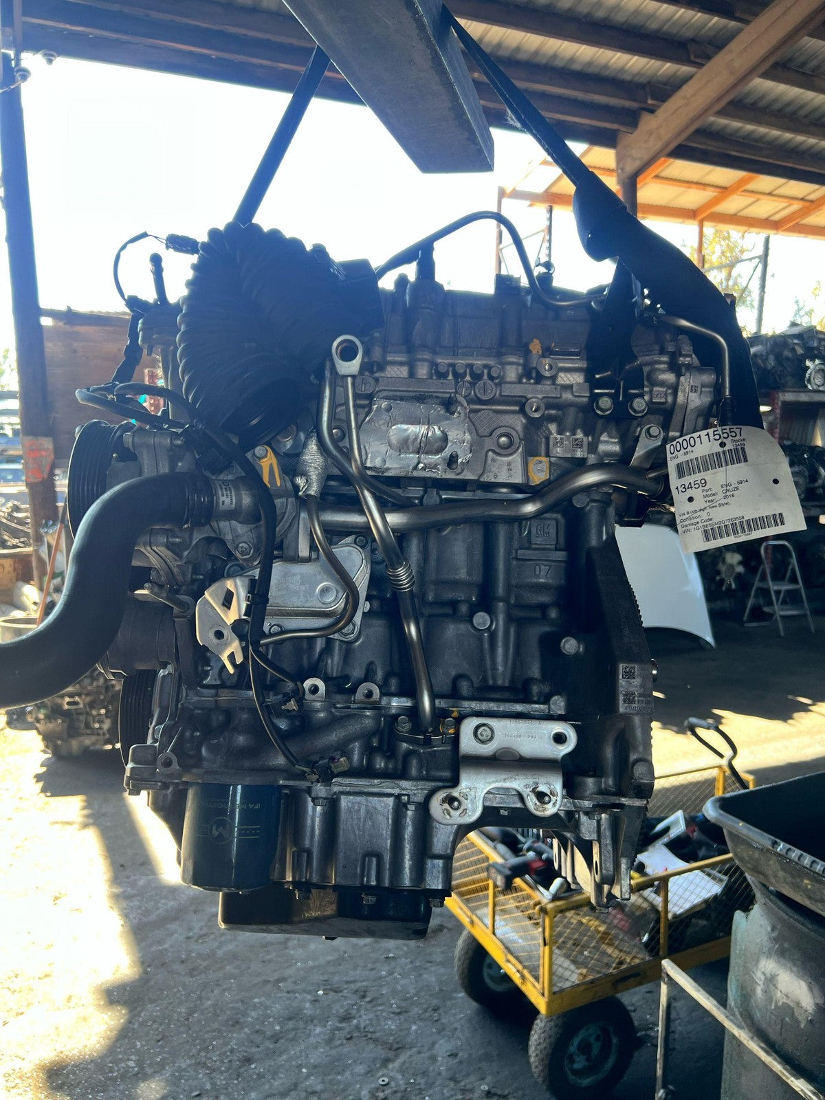 Engine Assembly 1.4L Turbo 2016 Chevrolet Cruze OEM Complete Motor5