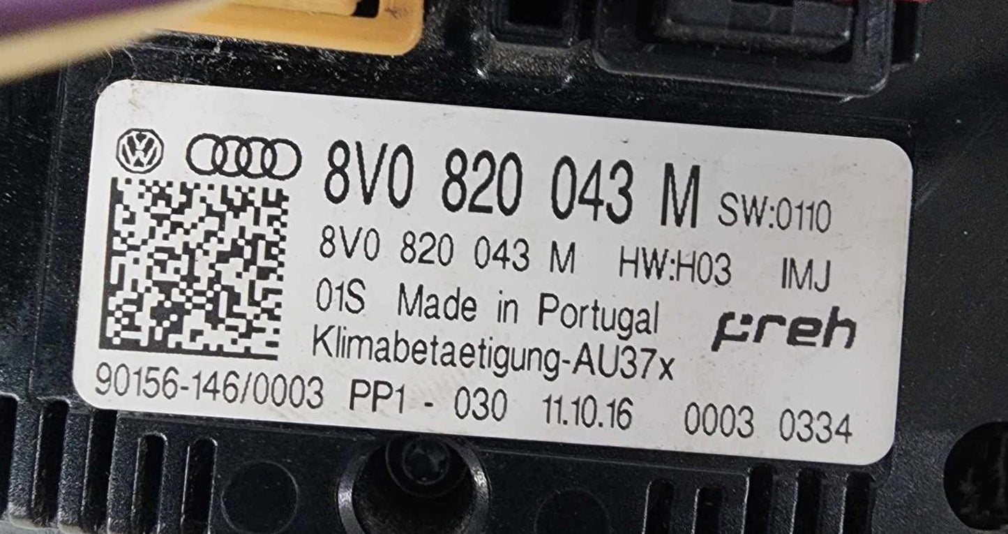 Heater A/c Control AUDI A3 174
