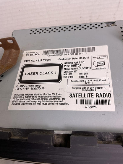 Audio & Visual Equip.(radio) NISSAN ALTIMA 171