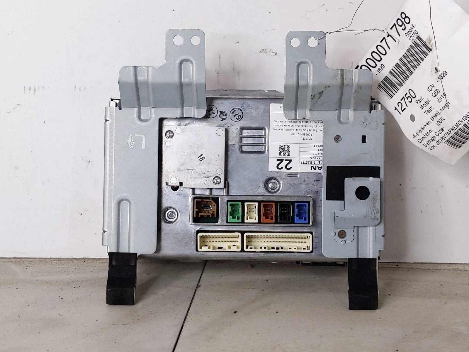 Info-gps-tv Screen INFINITI Q50 141