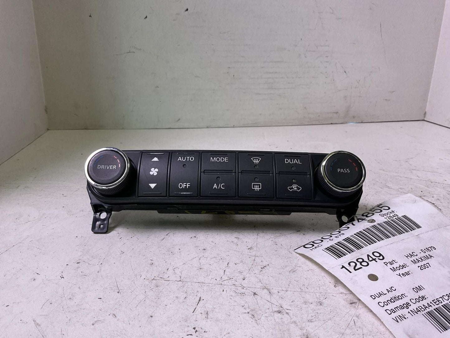 Heater A/c Control NISSAN MAXIMA 07 080
