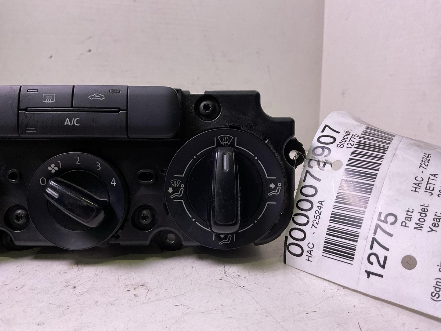 Heater A/c Control JETTA EXCEPT GLI 15 16 17 182