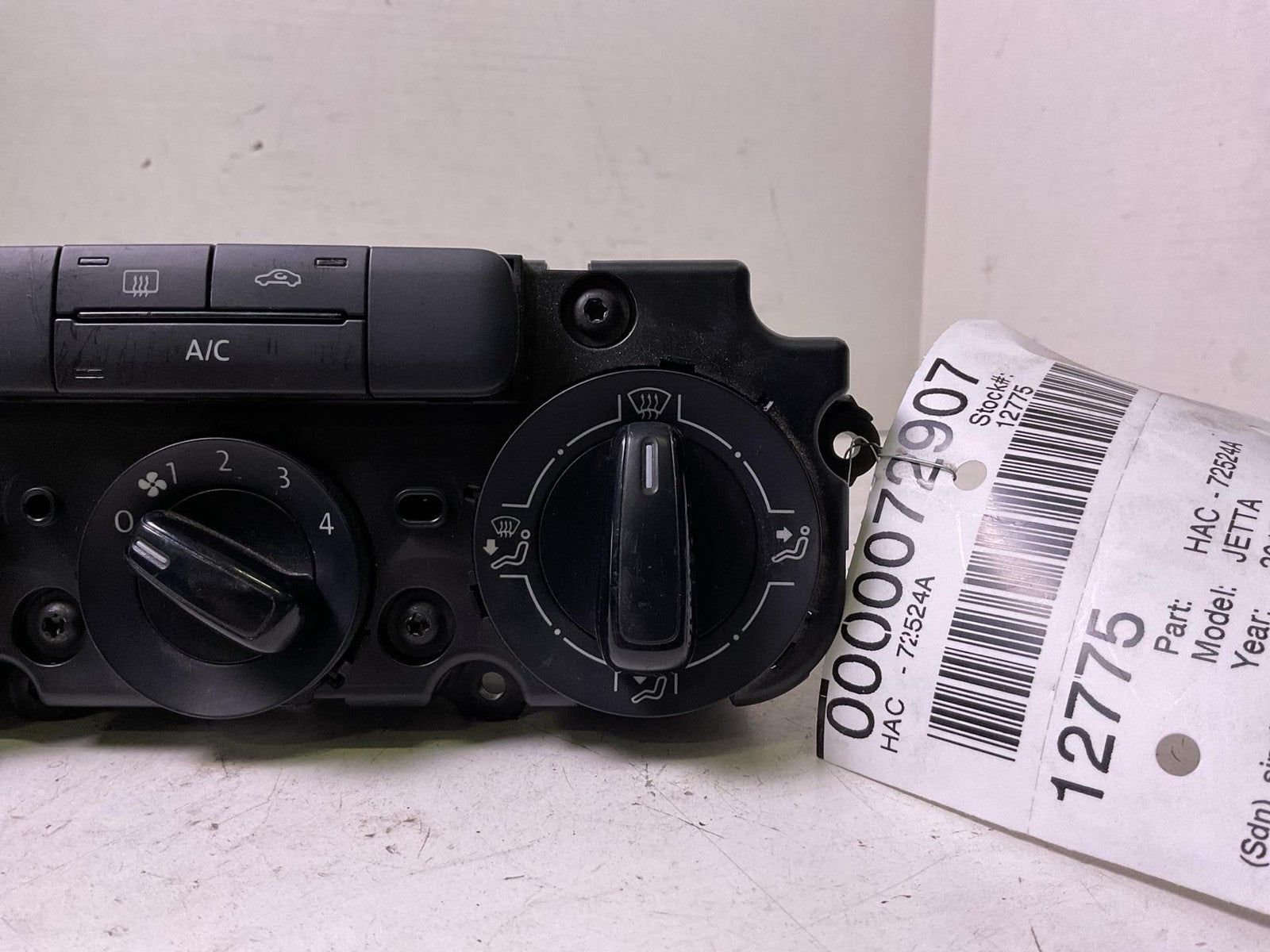 Heater A/c Control JETTA EXCEPT GLI 15 16 17 182