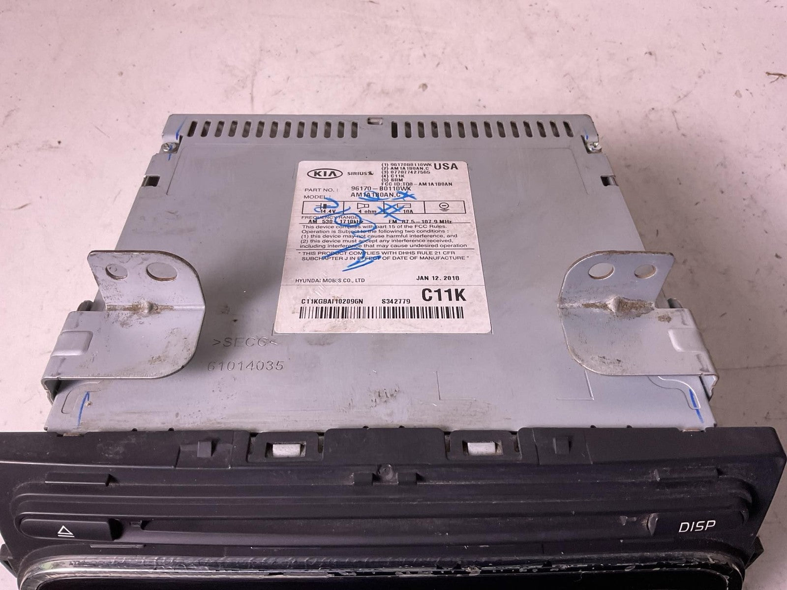 Audio & Visual Equip.(radio) KIA FORTE 17 181